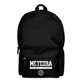 Meteora Griechenland Koordinaten Reise Souvenir - Rucksack - Schwarz - Vorne