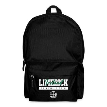 Limerick Irland Koordinaten Reise Souvenir - Rucksack - Schwarz - Vorne