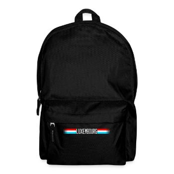 Luxemburg Flagge/Banner 004 AllroundDesigns - Rucksack - Schwarz - Vorne