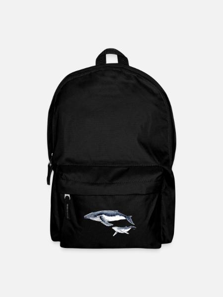 Buckelwal - baleine à bosse Buckelwal - Rucksack - Schwarz