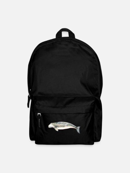 dugong - sea cow - sea cow. vache marine - Backpack - black