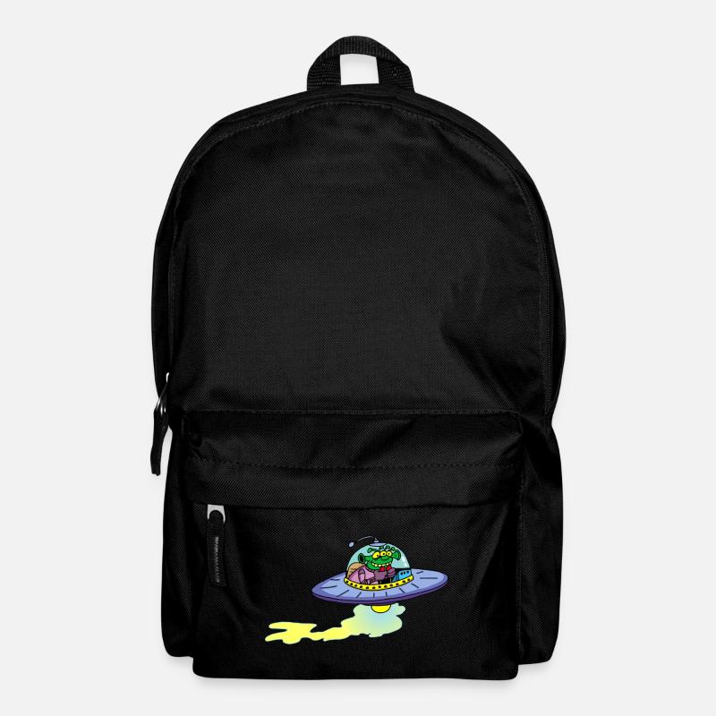 Alien Alien Raumschiff - Rucksack - Schwarz