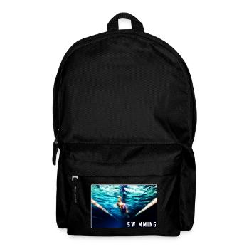 Swimming - design - Backpack - black - Front