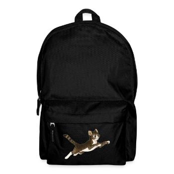 Cat cartoon cute - Backpack - black - Front