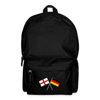 England Germany crossed flag flag - Backpack - black - Front