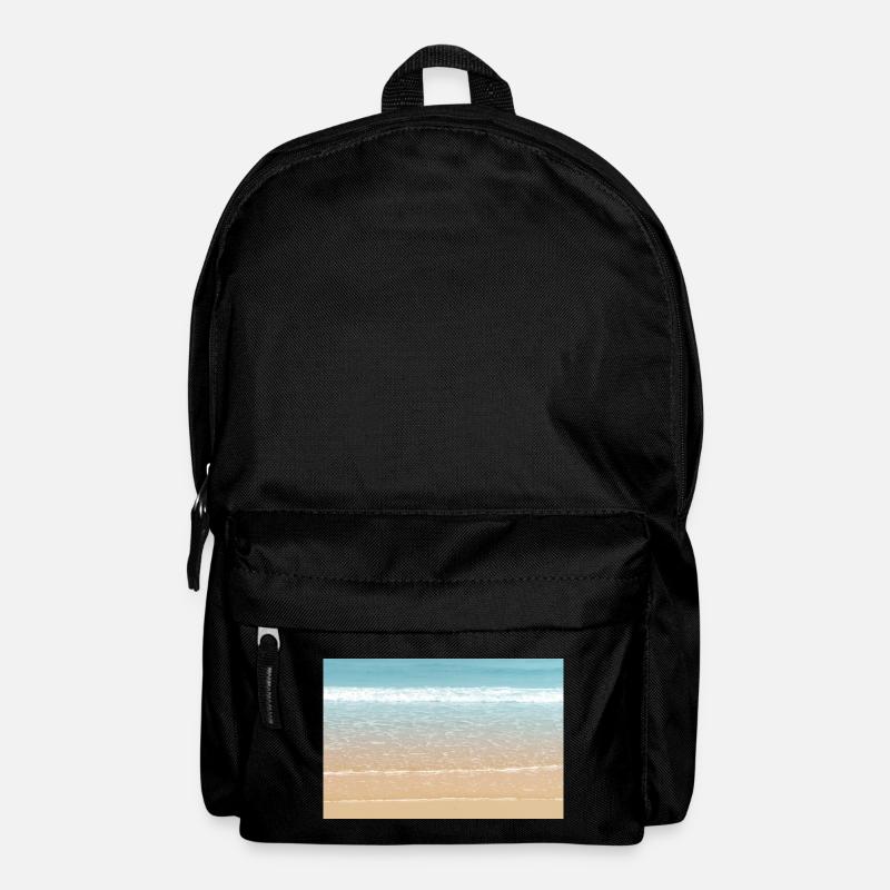 Pretty white wave - Backpack - black