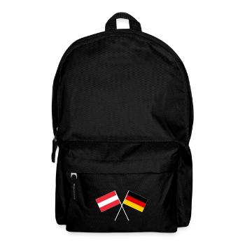 Bannière de drapeau d'amitié germano-autrichienne - Sac à dos - noir - Devant