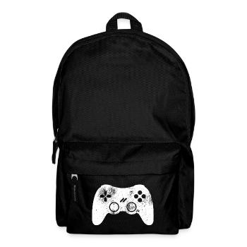 Controller Gamer Zocker Videospiel Video Spiel VG - Rucksack - Schwarz - Vorne