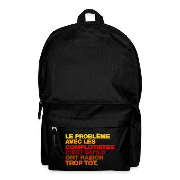 Le complotisme - Sac à dos - noir - Devant