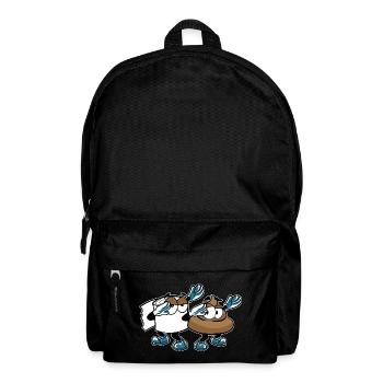 DABBING POOP KACKE KLOPAPIER - Rucksack - Schwarz - Vorne