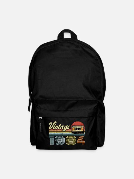 Vintage 1984 cassette cadeau 37e anniversaire - Sac à dos - noir