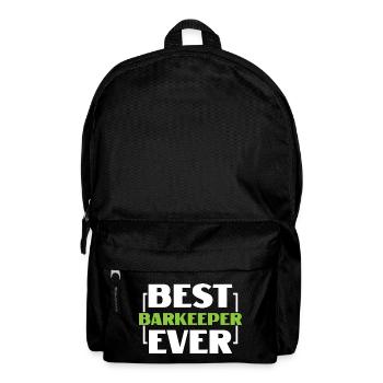 Best Barkeeper ever- Barkeeper shirt - Backpack - black - Front