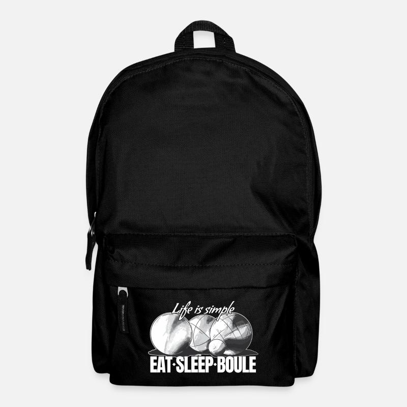Boules balls for boules and petanque players - Backpack - black