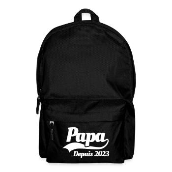 Papa depuis 2023 père annonce grossesse bébé née - Sac à dos - noir - Devant