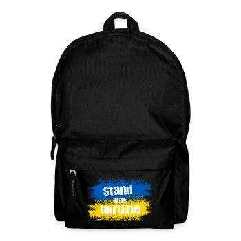 Stand with Ukraine Motif - Backpack - black - Front