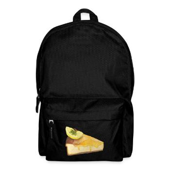 Lemon cake cheesecake - Backpack - black - Front