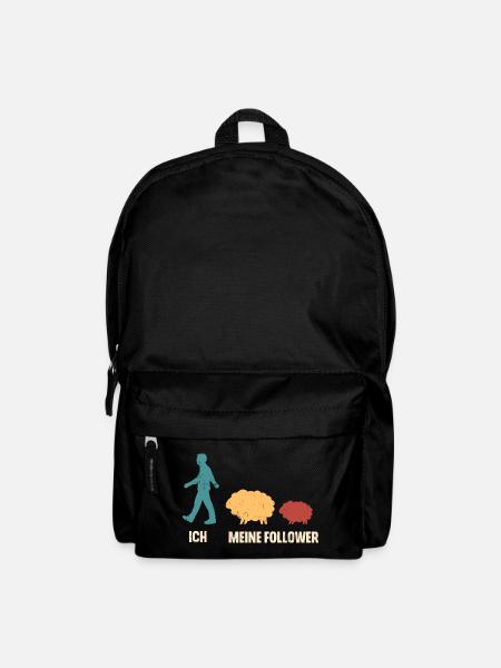 Ich Meine Follower Schaf Schafe - Rucksack - Schwarz