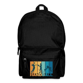 Handball Handballer Vintage Geschenk - Rucksack - Schwarz - Vorne