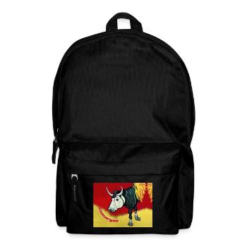 Camargue Bull naiven Malstil - Rucksack - Schwarz - Vorne