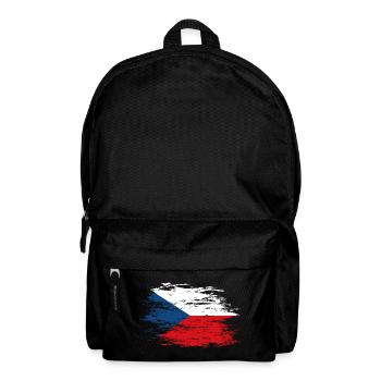 Czech Republic flag used - Backpack - black - Front