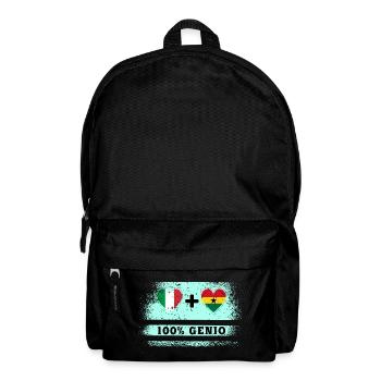 Italy and Ghana 100% Engineer Flag - Backpack - black - Front