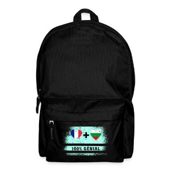 France et Bulgarie Drapeau 100% génial - Sac à dos - noir - Devant