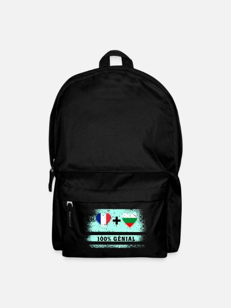 France et Bulgarie Drapeau 100% génial - Sac à dos - noir