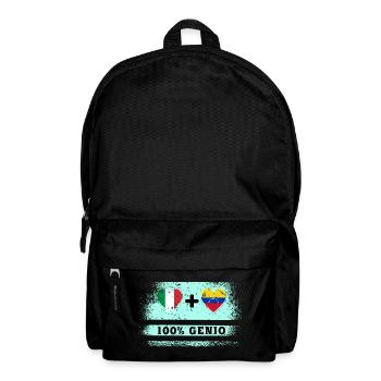 Italy and Venezuela 100% genius flag - Backpack - black - Front