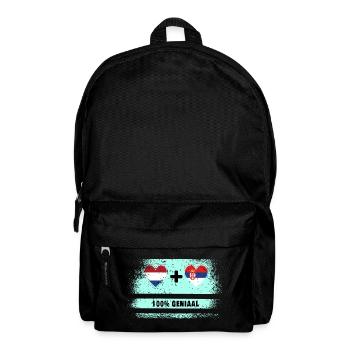 Serbie et Pays-Bas 100% Genius flag - Sac à dos - noir - Devant