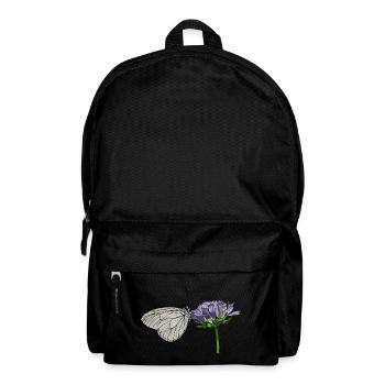 Butterfly Flower Tree White Entomologist - Backpack - black - Front