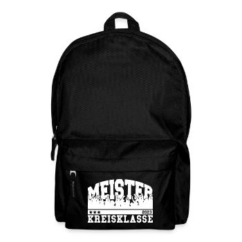 Meister 2023 Kreisklasse Aufstieg Fußball - Rucksack - Schwarz - Vorne