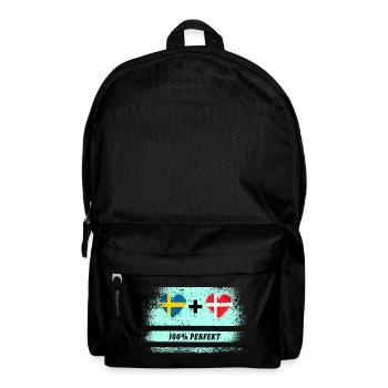 Danemark et Suède 100% Parfait / Cadeau - Sac à dos - noir - Devant