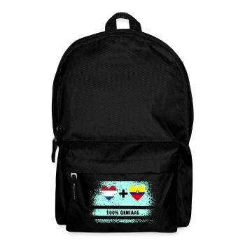 Ecuador and the Netherlands 100% Genius flag - Backpack - black - Front