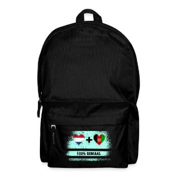 Afghanistan and the Netherlands 100% Genius flag - Backpack - black - Front