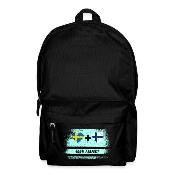Finland and Sweden 100% perfect / gift - Backpack - black - Front