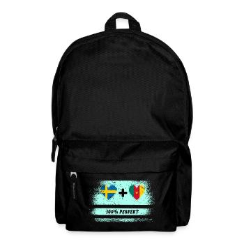 Cameroun et Suède 100% Parfait / Cadeau - Sac à dos - noir - Devant