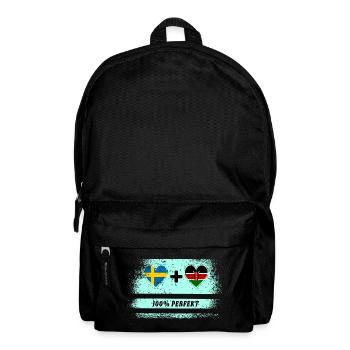 Kenia und Schweden 100% perfekt / Geschenk - Rucksack - Schwarz - Vorne