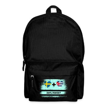 Cuba et Suède 100% parfait / cadeau - Sac à dos - noir - Devant