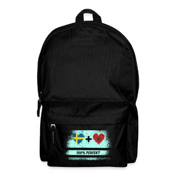 Marokko und Schweden 100% perfekt / Geschenk - Rucksack - Schwarz - Vorne