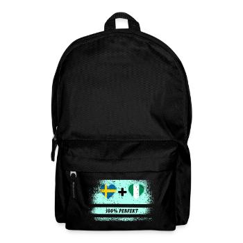 Nigeria et Suède 100% Parfait / Cadeau - Sac à dos - noir - Devant