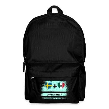Mexiko und Schweden 100% perfekt / Geschenk - Rucksack - Schwarz - Vorne