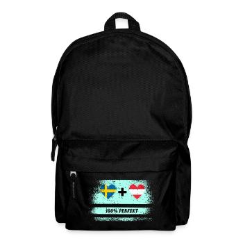 Autriche & Suède 100% parfait / cadeau - Sac à dos - noir - Devant