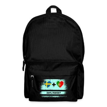 Portugal und Schweden 100% perfekt / Geschenk - Rucksack - Schwarz - Vorne
