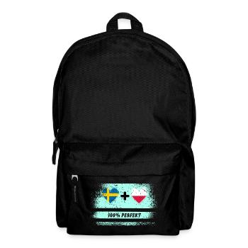 Pologne et Suède 100% parfait / cadeau - Sac à dos - noir - Devant
