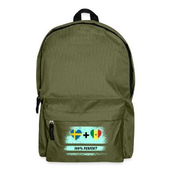 Sénégal et Suède 100 % Parfait / Cadeau - Sac à dos - vert olive - Devant
