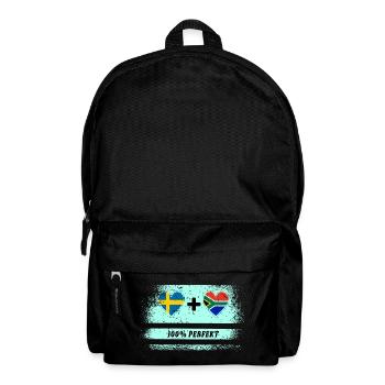 Afrique du Sud & Suède 100% Parfait / Cadeau - Sac à dos - noir - Devant