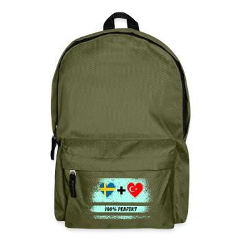 Turquie et Suède 100% Parfait / Cadeau - Sac à dos - vert olive - Devant