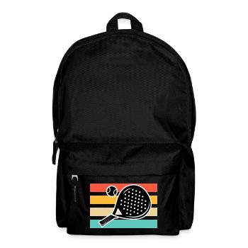 Padel Tennis Retro Vintage - Backpack - black - Front