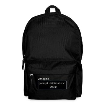 AI-Prompt Bilddesign Spruch Informatik KI Computer - Rucksack - Schwarz - Vorne