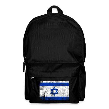 Israel Flag Flag Grunge Retro Vintage - Backpack - black - Front